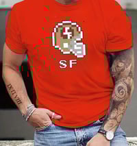 Image 2 of Tecmo Bowl 49ers helmet retro unisex