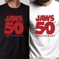 Image 1 of Jaws 50th anniversary unisex Tshirt Jaws Movie