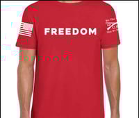 Image 4 of Charlie Kirk Freedom 1776 America Tshirt unisex White, Red, Black colors