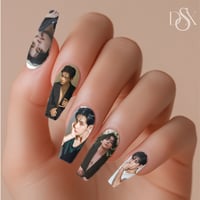 Image 1 of BTS KIM TAEYUNG V NAIL DECALS 