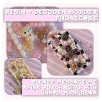 Image 4 of ⋆˚࿔ custom decoden/resin phonecases ( READ DESC )