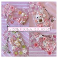 Image 7 of ⋆˚࿔ custom decoden/resin phonecases ( READ DESC )