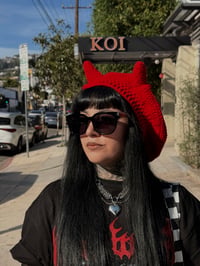 Standard Crochet Horn Beret