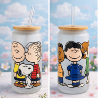 Peanuts Besties Glass Can