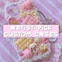 Image 1 of ⋆˚࿔ artist pick decoden/resin phonecases ( READ DESC )
