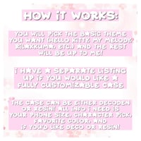 Image 2 of ⋆˚࿔ artist pick decoden/resin phonecases ( READ DESC )