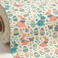 Image 2 of EASTER BUNNIES FABRIC BY THE YARD 