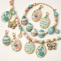 Image 3 of EASTER BUNNIES BEADS AND CHARMS PACK 