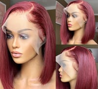 Image 1 of 99J Brazilian Straight Frontal Bob Wig
