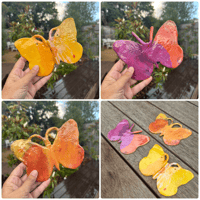 Image 6 of Butterflies + Flower Wall Sculptures
