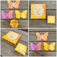 Image 7 of Butterflies + Flower Wall Sculptures