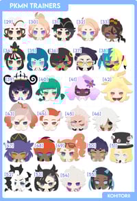 Image 4 of [★] PKMN Trainer Keychains & Sticker (58 designs)