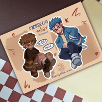 Mordecai & Rigby stickersheet |Regular show