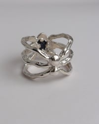 Image 4 of sapphire spider ring
