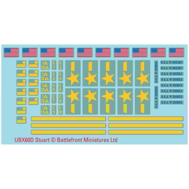 US Mid War Decal Set (USO213)