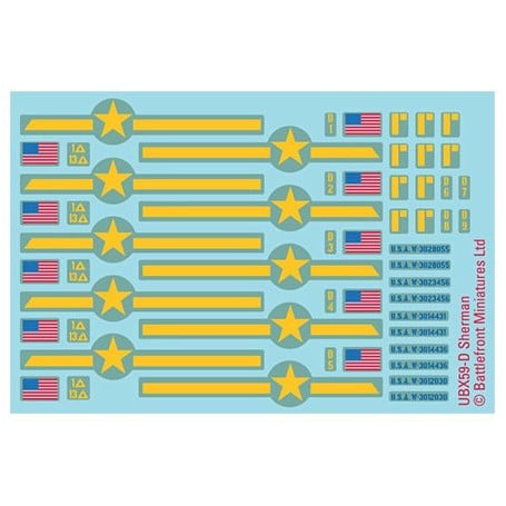 US Mid War Decal Set (USO213)