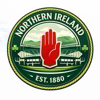 Image 1 of Northern Ireland Football Print. 