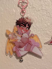 Image 2 of [Pre Order] Adam & Lucifer V-Day Keychains