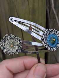 Image 2 of Dried Flower Mustard Seed Hair Clip