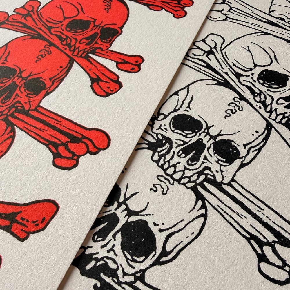 Skulls Riso Print 