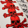 Skulls Riso Print 