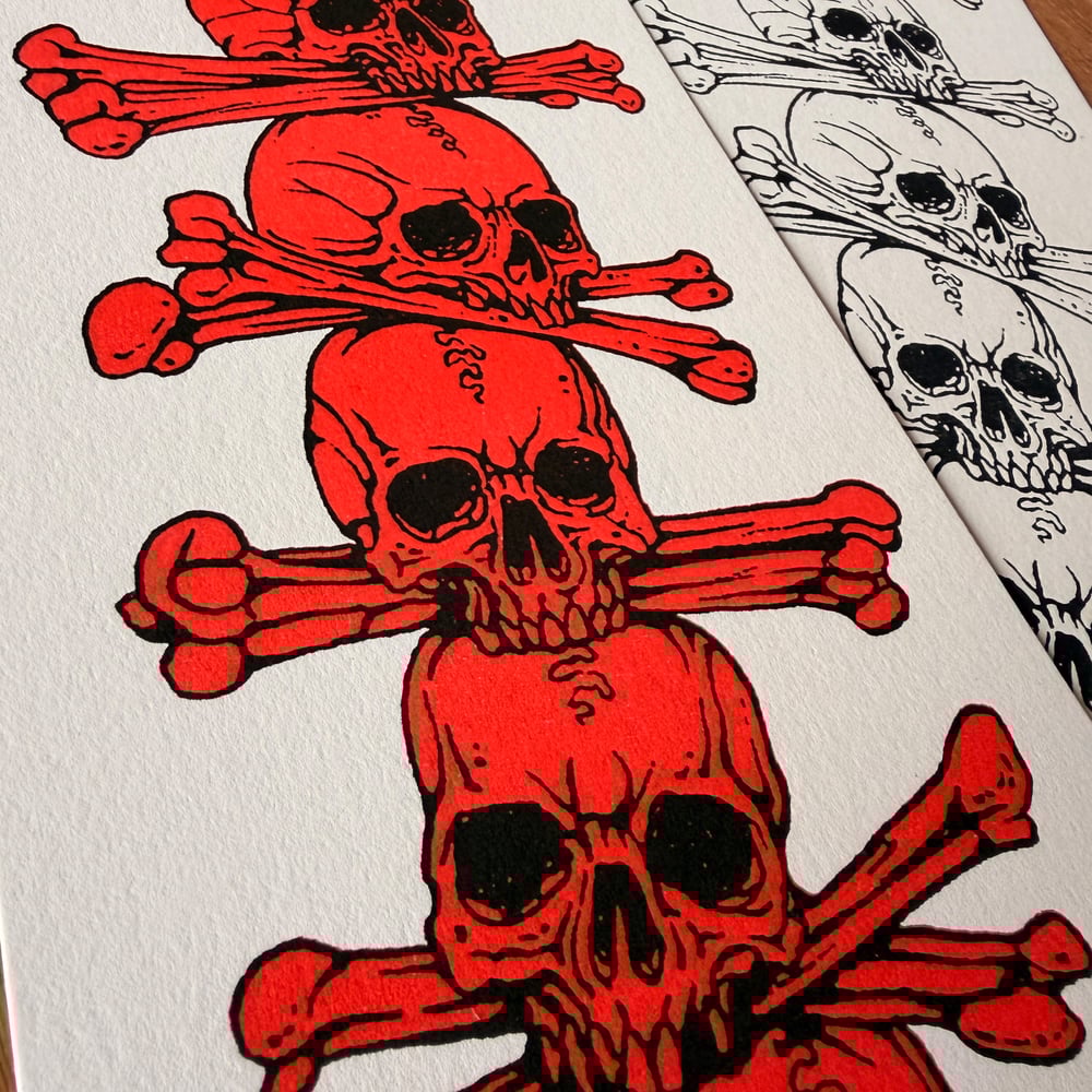Skulls Riso Print 