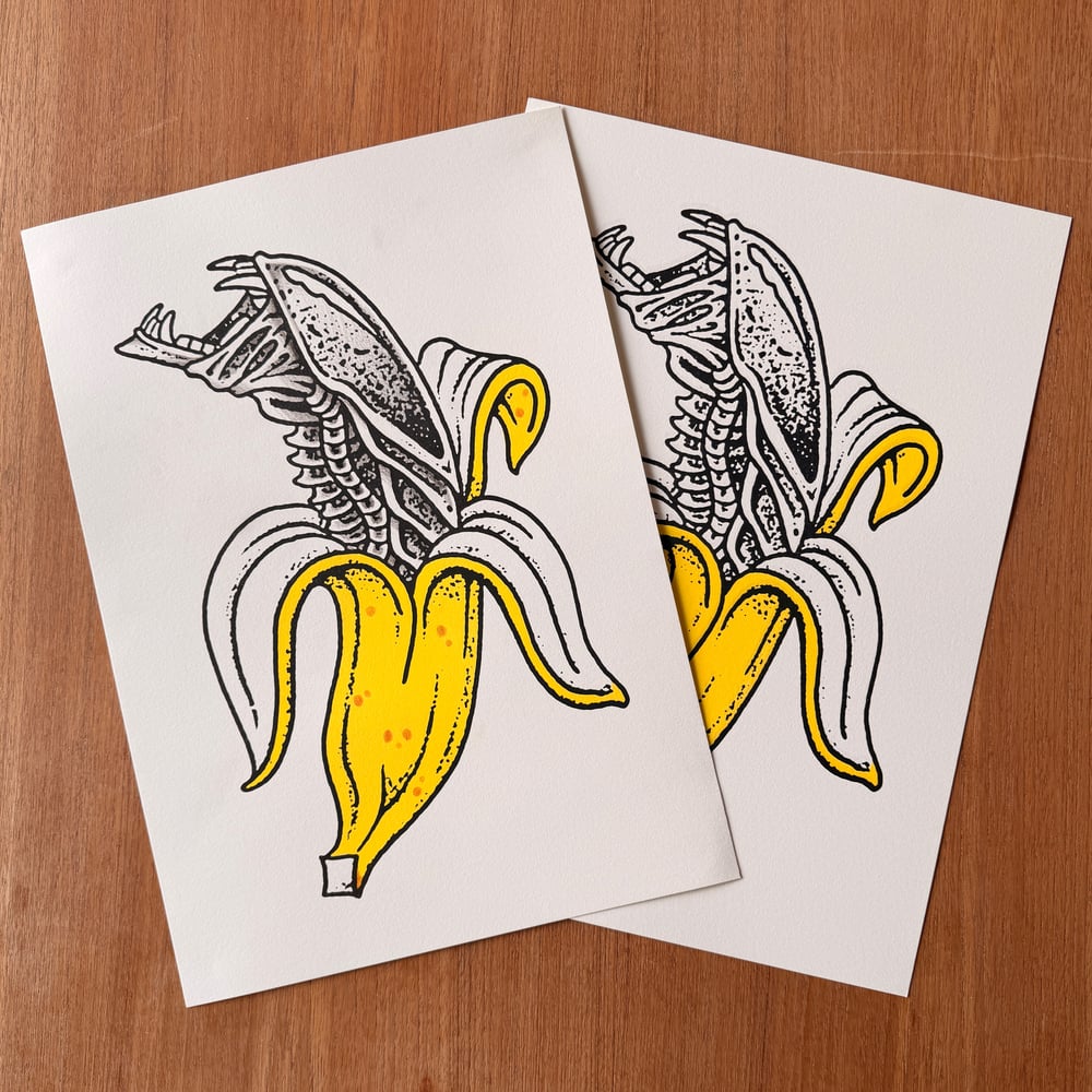 Bananomorph Riso Print 