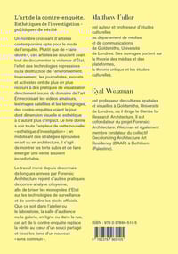 Image 2 of L'ART DE LA CONTRE-ENQUETE - Matthew FULLER / Eyal WEIZMAN