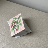 Mini Rosehips A7 Greetings Card 