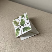 Mini Oak Leaves A7 Greetings Card 
