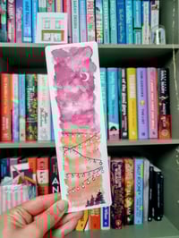 Hand-painted Bookmark - Light Trail