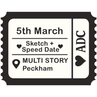 Sketch + Speed Date - MULTI STORY Peckham - Male x Female 5th March