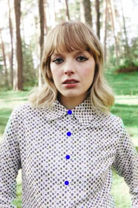 Image 1 of Camisa Castaña Blanco