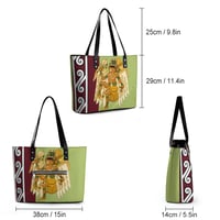 MISSISSIPPIAN BIRDMAN Faux Leather Zip Tote