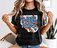 TBall Mom with diamond shirt 