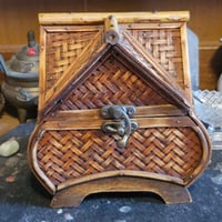 Image 4 of Altar Box for Manifesting, Charging, Spellwork and Intention Setting - Wood House Box