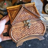 Image 5 of Altar Box for Manifesting, Charging, Spellwork and Intention Setting - Wood House Box