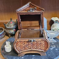 Image 2 of Altar Box for Manifesting, Charging, Spellwork and Intention Setting - Wood House Box