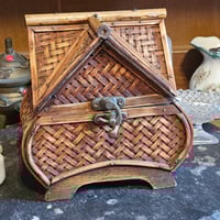 Image 1 of Altar Box for Manifesting, Charging, Spellwork and Intention Setting - Wood House Box