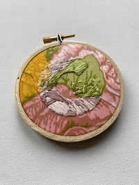 Image 1 of Original Secret Alphabet Embroidery Artwork - "G" (No. 1)