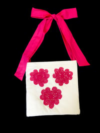 Image 1 of Crochet Heart Tote Bag