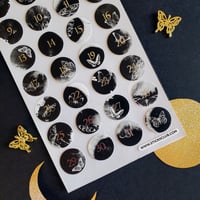 Image 2 of Butterfly Numbers Sticker Sheet