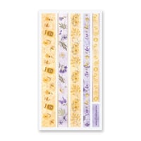 Image 1 of Lavender and Honey Washi Strips Sticker Sheet