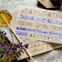 Image 2 of Lavender and Honey Washi Strips Sticker Sheet