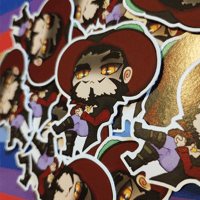 Image 1 of Chibi Mihawk Mini Sticker