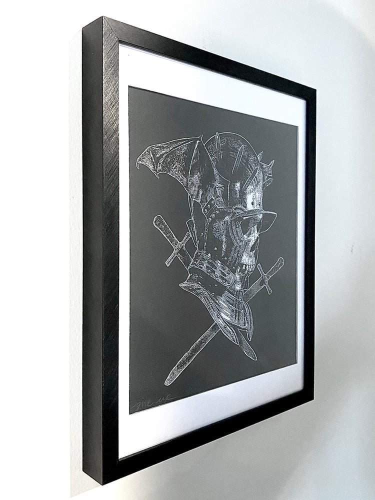 Image of 'winged helmet III' original collage