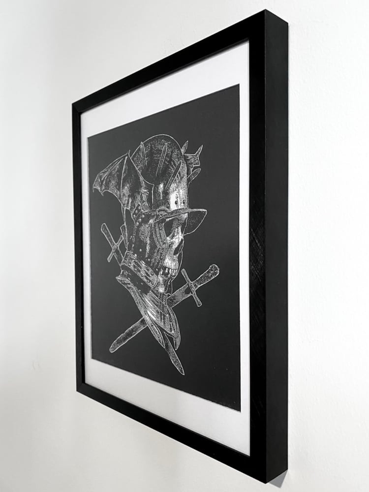 Image of 'winged helmet III' original collage