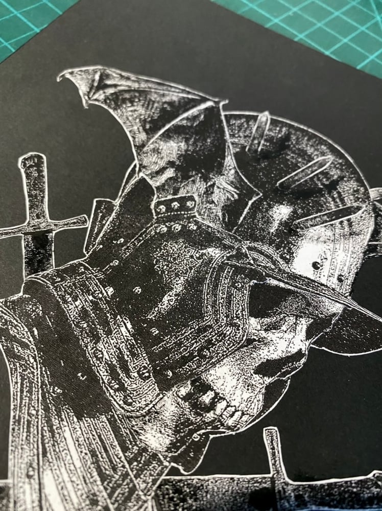 Image of 'winged helmet III' original collage