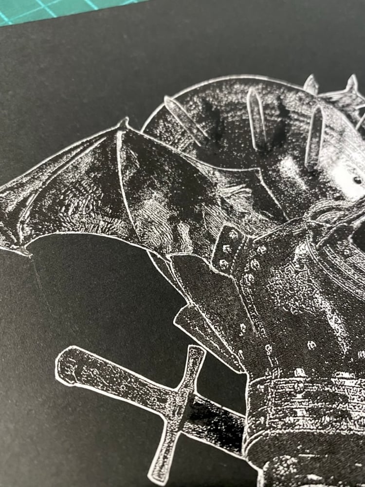 Image of 'winged helmet III' original collage