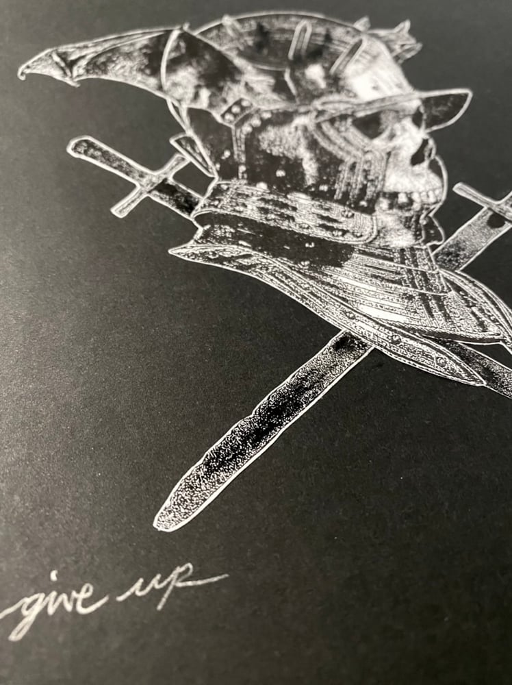 Image of 'winged helmet III' original collage